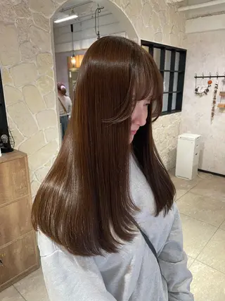 ロング カラー 🫧髪質改善/透明感 カラー/RINAのヘアスタイル