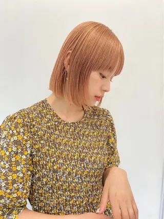 ショート mio♡ベージュ特化 🎀透明感カラーのヘアスタイル