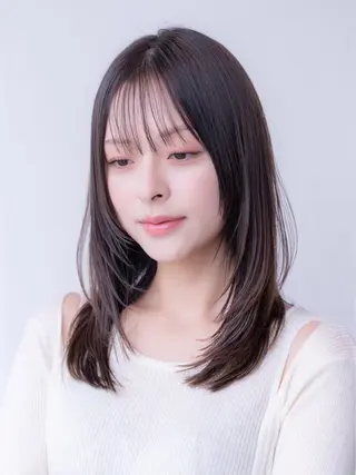 ミディアム いがらし ふうらのヘアスタイル