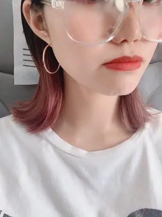 ミディアム カラー Sachiko ❤︎‬Pressのヘアスタイル