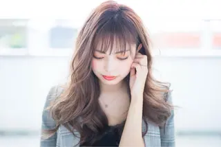 ロング カラー 小野 和摩のヘアスタイル