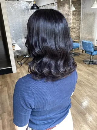 セミロング カラー otoha✳︎ くすみ艶カラーのヘアスタイル