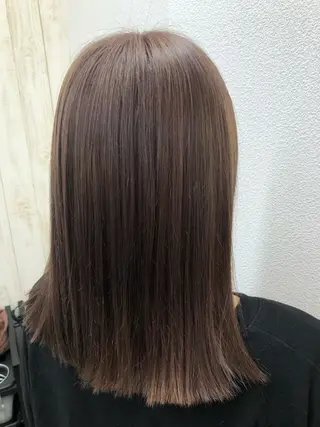 ミディアム カラー 岡田 未来のヘアスタイル