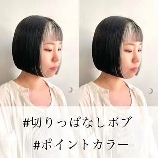 ミディアム カラー ショート/ボブ/ 透明感カラー/ほのかのヘアスタイル