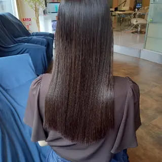 ロング 飯田・髪質改善縮毛矯 正・カラー・パーマのヘアスタイル