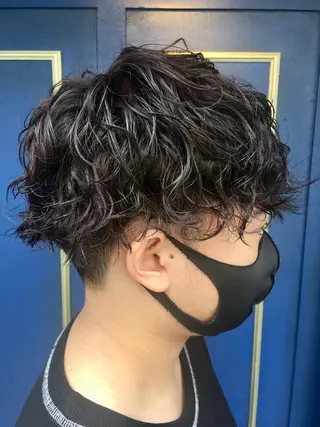 ショート パーマ メンズ 🦩パーマン🦩佐藤 航太のヘアスタイル