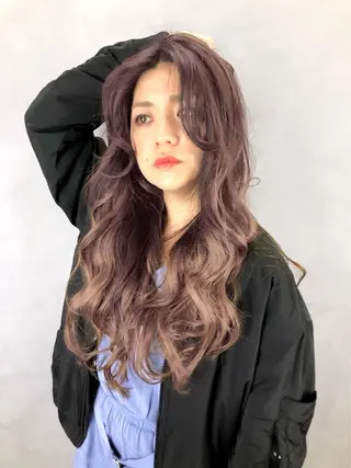 ロング カラー パーマ IT by ALBUM立川のヘアスタイル