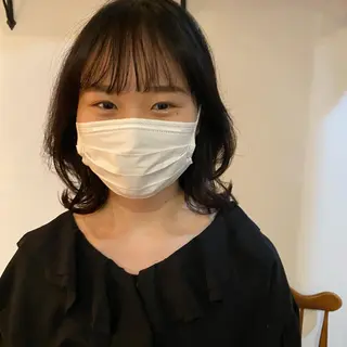 ミディアム ショート& パーマ　坂本のヘアスタイル