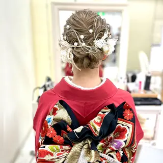 ヘアアレンジ 似合わせヘアメイク 💐オダギリチアキのヘアスタイル