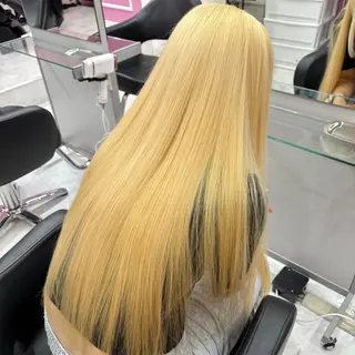 ロング カラー HAIR E.S所属・ブリーチ⏳艶カラー Natsukiのヘアスタイル