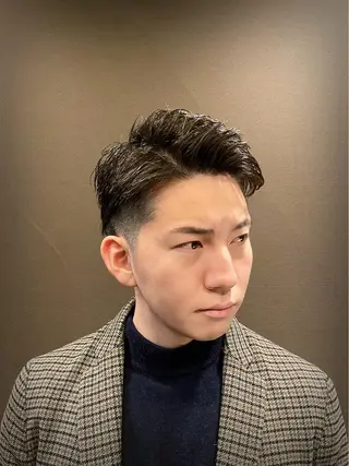 ショート パーマ メンズ 店長💈山田竜太 BARBERのヘアスタイル