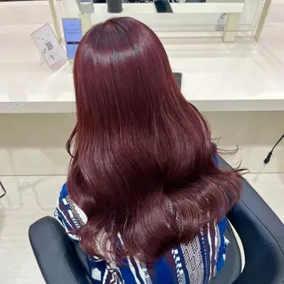 カラー 🍒ブリーチなし🍒 暖色🍒ユウナのヘアスタイル