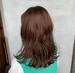 セミロング カラー 中西 未有のヘアスタイル