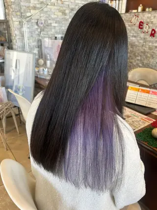 ロング カラー 丸山 莉世のヘアスタイル