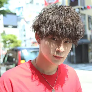 ショート パーマ ヘアアレンジ メンズ 【メンズヘアの匠】 タニ 心斎橋 アメ村のヘアスタイル