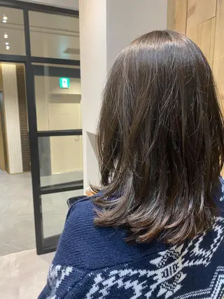 ミディアム カラー 大人かわいい×艶髪 🤍塩川のヘアスタイル