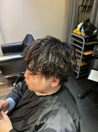 ショート カラー パーマ メンズ AUBE HAIR camelia　枚方店所属・メンズパーマ/ メンズカット/渡邊亘のヘアスタイル