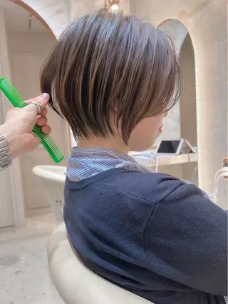 ショート カラー ボブ/ショート/ 縮毛矯正⚜️工藤昴のヘアスタイル