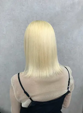 ミディアム カラー ハイトーン・ブリーチ ムラ修正　八須　錬のヘアスタイル