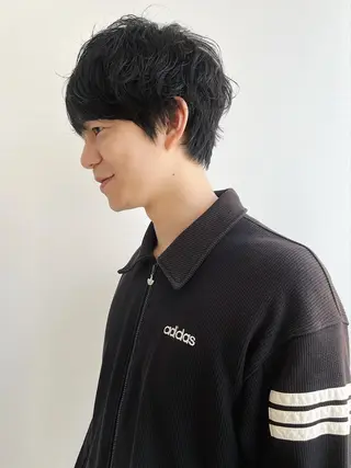 メンズ kou🌥️レイヤー /艶カラーのヘアスタイル