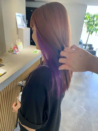 ロング カラー 山﨑 大暉【ダブルカラー】のヘアスタイル