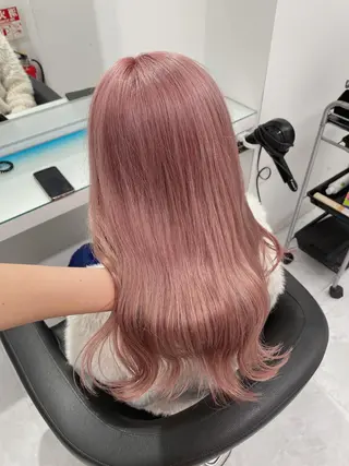 ロング カラー ウルフカットマスター みつきのヘアスタイル
