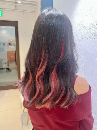 ロング メイク/ケアカラー 🐬HIKARU🐬のヘアスタイル