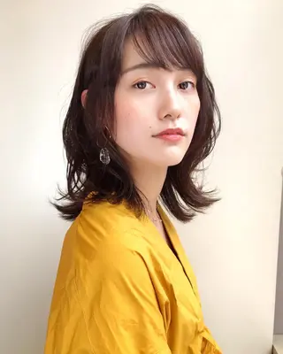 ミディアム ヒラヤマ ユウスケのヘアスタイル