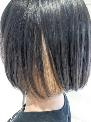 ミディアム カラー ヘアアレンジ レイヤー×ヘッドスパ *保田遥*のヘアスタイル