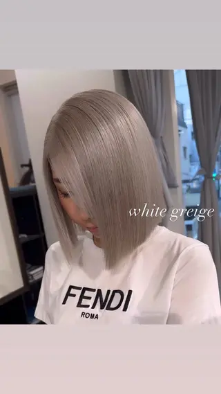 ミディアム カラー 💜ハイトーン💛 マジカルかいちゃんのヘアスタイル