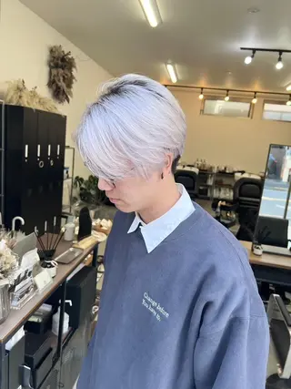 ミディアム カラー カラー特化サロン梅田 Eir茶屋町/山下のヘアスタイル