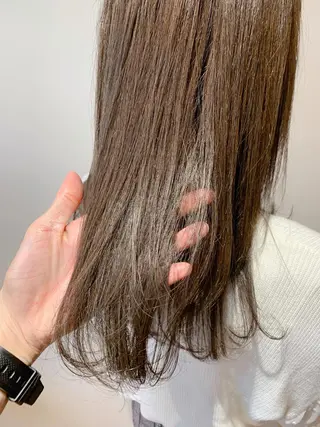 ミディアム カラー 髪質改善特化 ミサワコウキのヘアスタイル