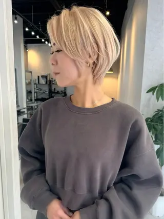 ショート カラー ヘアアレンジ アンドウ ユウ/ レイヤーカット/韓国のヘアスタイル
