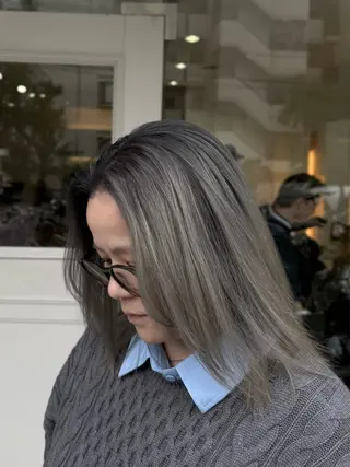 セミロング Tidehair茨木 Riruのヘアスタイル