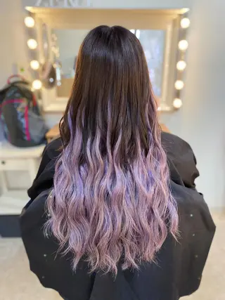 ロング カラー ヘアアレンジ Hair Make Salon ZEROのヘアスタイル