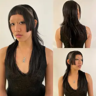 ロング デザインカラー★★★ Haco+shihoのヘアスタイル