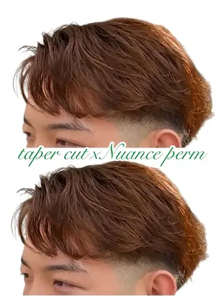 パーマ メンズ 岡山メンズパーマ 白神珠梨のヘアスタイル