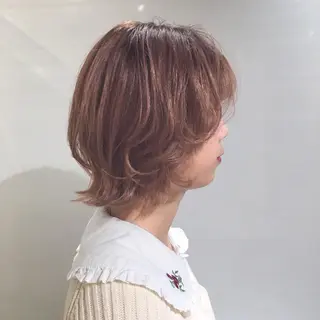 ショート カラー ヘアアレンジ 柔らか垢抜けｶﾗｰと ｶｯﾄ🫧ASUKAのヘアスタイル