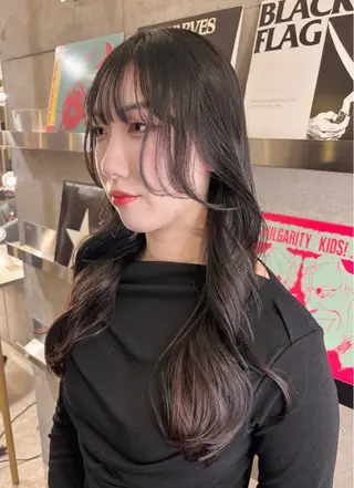 セミロング 海外風ヘア 野田光也のヘアスタイル