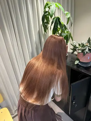 ロング カラー HANAME 原宿美容室のヘアスタイル