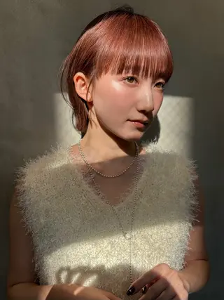 ミディアム くどうももか 浦和　ショート　ボブのヘアスタイル