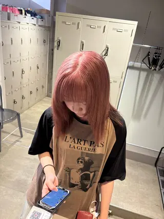 カラー 透明感ベージュ🤎 ナチュラルレイヤーのヘアスタイル