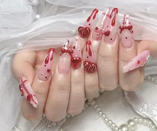 ネイル Chiara 長さだしのネイルデザイン