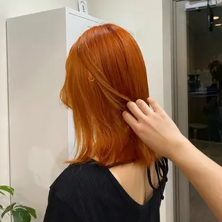 カラー MIDORI🎀 透明感/ベージュのヘアスタイル