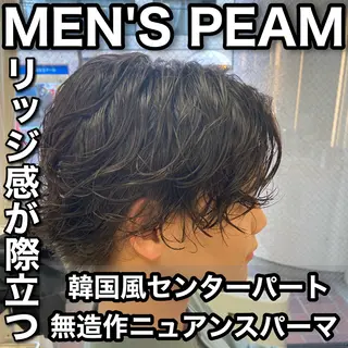 ミディアム パーマ メンズ メンズ特化/茅ヶ崎 style磯貝裕介のヘアスタイル