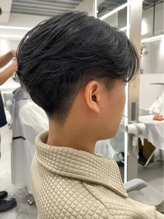 ショート センターパート/ マッシュ 小野 樹のヘアスタイル