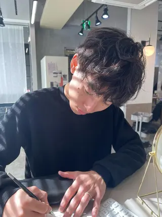 ショート パーマ メンズ 早瀬裕之 パーマのヘアスタイル