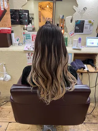 ロング カラー ヘアアレンジ 「sumi」 AMIのヘアスタイル