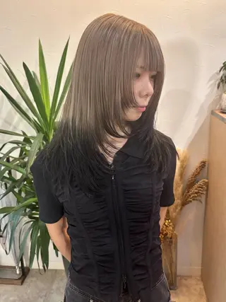 ロング カラー SHOTO ハイトー ン/ブロンドカラーのヘアスタイル