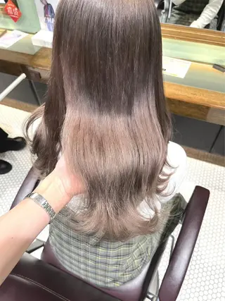 セミロング カラー 【史上最高】口コミ No.1/ナツキのヘアスタイル